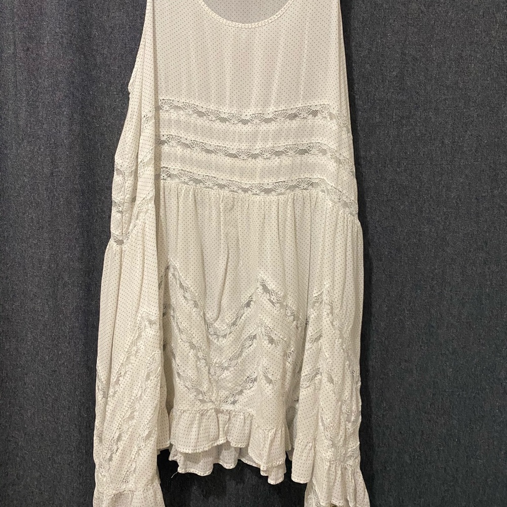 Voile and Lace Trapeze Slip